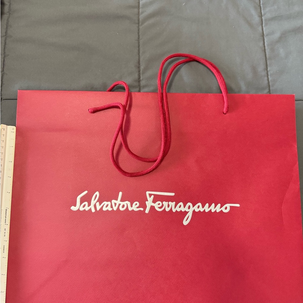 Salvatore Ferragamo Red Luxury Paper Bag